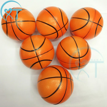 Factory cross-border children's sports toy basketball pu foam sponge elastic orange basketball 10cm toy basketball