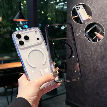 Suitable for Iphone17 High Permeability Magnetic Phone Case Apple 15/16Promax All Anti-Fall 14 Protective Cover New