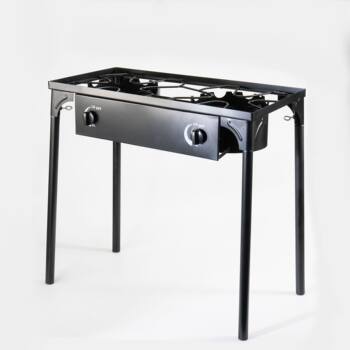 Cross-Border Outdoor Camping Portable Single Stove Cast Iron Stove Courtyard Barbecue Stove Camping Cookware Angle Steel Gas Stove