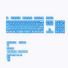 Glacier Blue Pc Transparent Keycap Pad Printing Original Light-Transmitting Adapter Wooting Us and Canadian Lionmai Magnetic Axis Keyboard