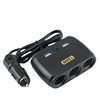 Car cigarette lighter one-to-three high-power dual USB Belt line one-to-three car converter fast charging factory direct sales