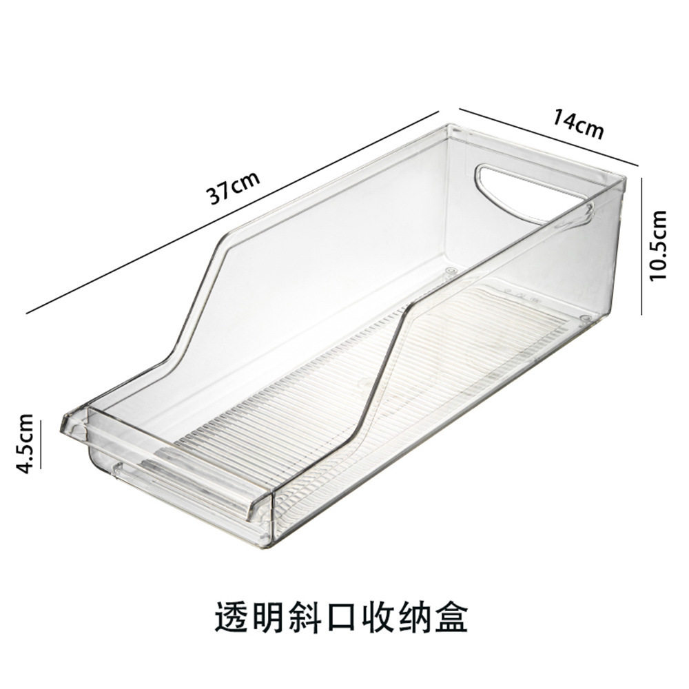PET Transparent Refrigerator Storage Box Thickeneded Household Large-capacity Refrigerator Fruit and Vegetable Storage Drawer-type Fresh Storage Box