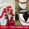 Ins Style Rose Knitted Thread Blanket, Hand-Knitted Bouquet Blanket, Gift for Best Friend, Wool Bedside Blanket Wholesale