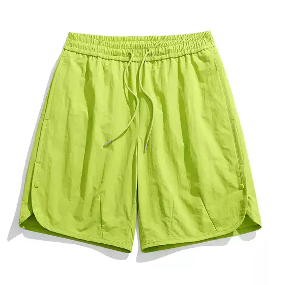 Summer Nylon Shorts for Men, New Ice Silk Cool Five-Point Shorts for Women, Running Pants, Couple's Matching Sports Pants, Beach Pants