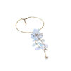 European and American Cross-border Simple Flower Tassel Collar Sweet Fashion Design Necklace Light Luxury High-end Temperament Jewelry for Women
