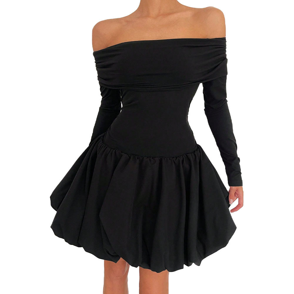 Off Shoulder Bodycon Dress Sexy Fit A Line Silhouette Spring Summer Style Wholesale Available