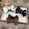 Autumn and Winter Maillard Ball Head High Ponytail Bow Clip 2024 New High-End Exquisite Hair Clip Headwear for Women
