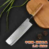 Кованый нож с чеканкой в японском стиле, кухонный нож ручной ковки для приготовления суши, нейтральный кухонный нож, специальный нож шеф-повара, кухонный нож