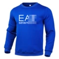 Blue+white label