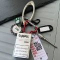 Steel color oval + white tag model [suitable for thicker straps]