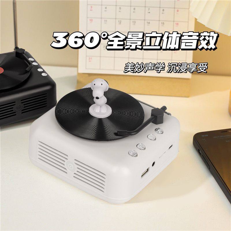 Bluetooth speaker small cd vinyl record player mini retro stereo birthday gift for girlfriend girlfriends manufacturers
