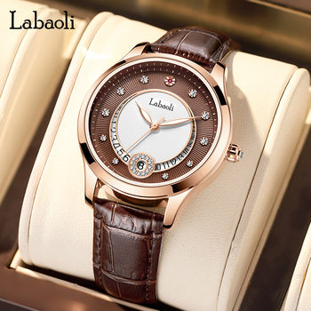 watch light luxury women's live popular women's watch waterproof mechanical watch hollow bottom butterfly buckle