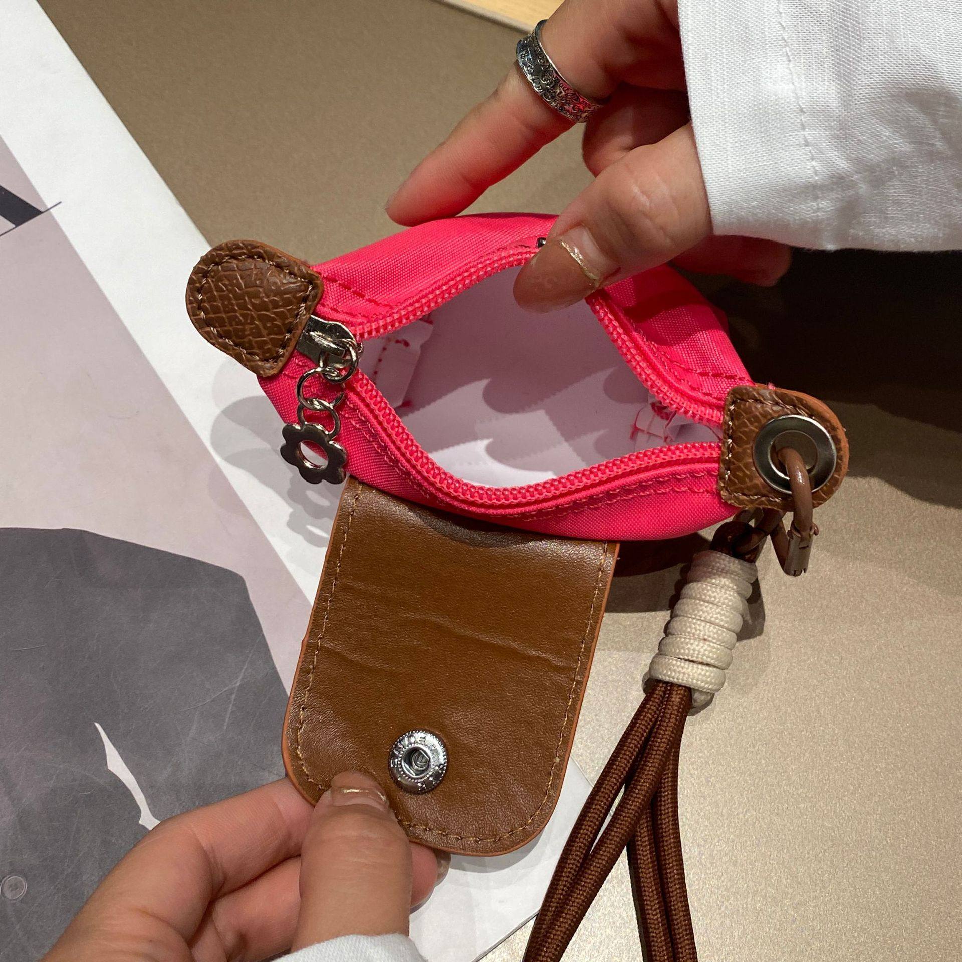 Mini Dumpling Bag Women Nylon Waterproof Lightweight 5 New Contrast Color Coin Purse Earphone Lipstick Key Small Hanging Bag