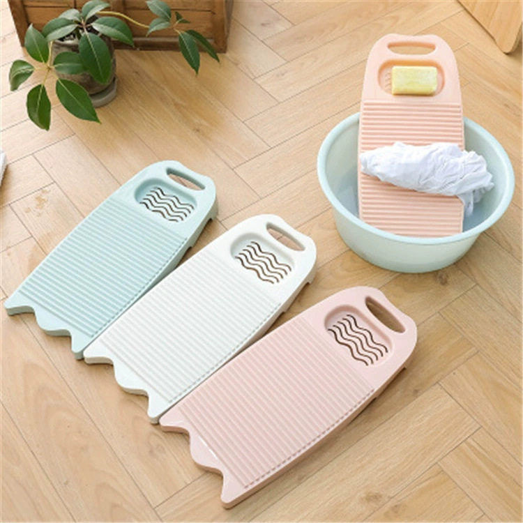 T Thickened Washboard Small Non-Slip Washboard for Washing Clothes Household Laundry Basin Plastic Laundry Washboard
