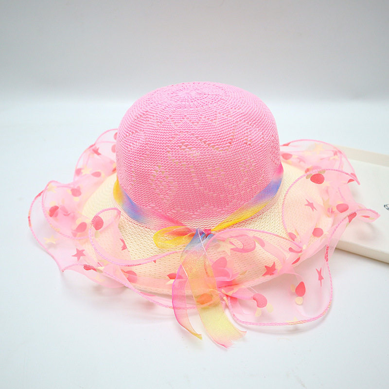 五芒星ドットメッシュ-ピンク