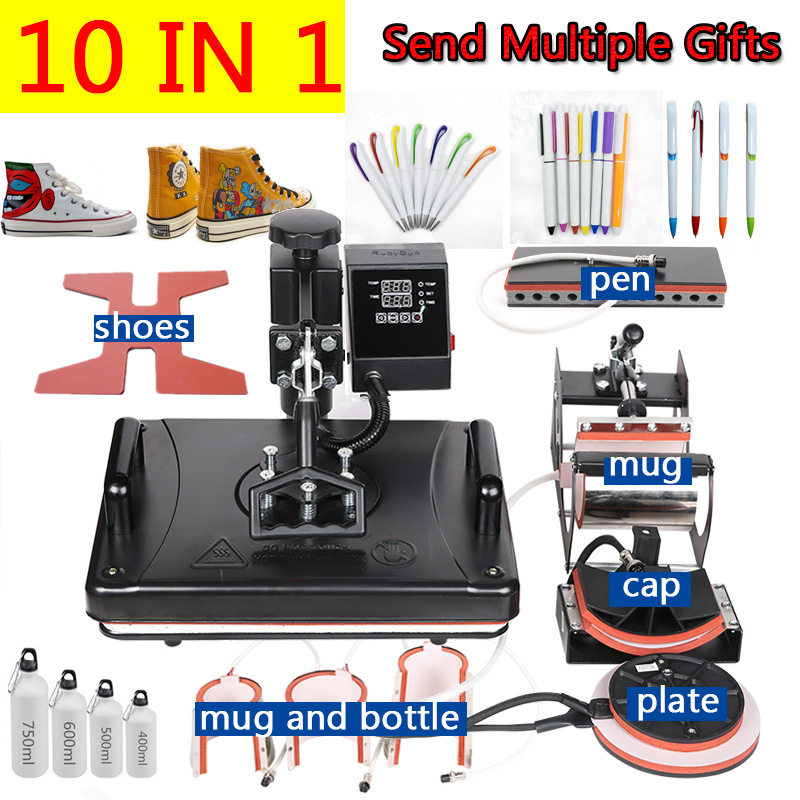 Heat press machine, digital heat press machine, shaking head heat press machine, heat transfer machine, heat transfer machine, ten-in-one transfer machine