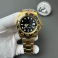 All gold black circle black surface