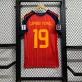 Spain home jersey #19 with captain's armband