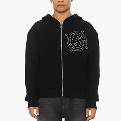 European and American Cross-border Internet Popular Brand Zipper Cardigan Men's and Women's Knitted Hooded Jacket Personalized Simple All-match Warm Sweater
