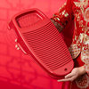 Red Festive Washboard for Wedding Home Use Thickened Plastic Washboard Can Be Hung for Bride Dowry Laundry Washboard