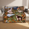 Cross-Border Jacquard Tapestry, Cotton Multi-Functional Thread Blanket, Outdoor Camping Blanket, Nap Blanket, Living Room Decorative Tapestry, Famous Painting