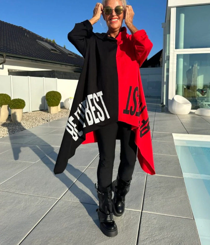 Casual Loose Fit Hooded T Shirt for Women Letter Print Autumn Winter Style Comfortable Everyday Wear Wholesale