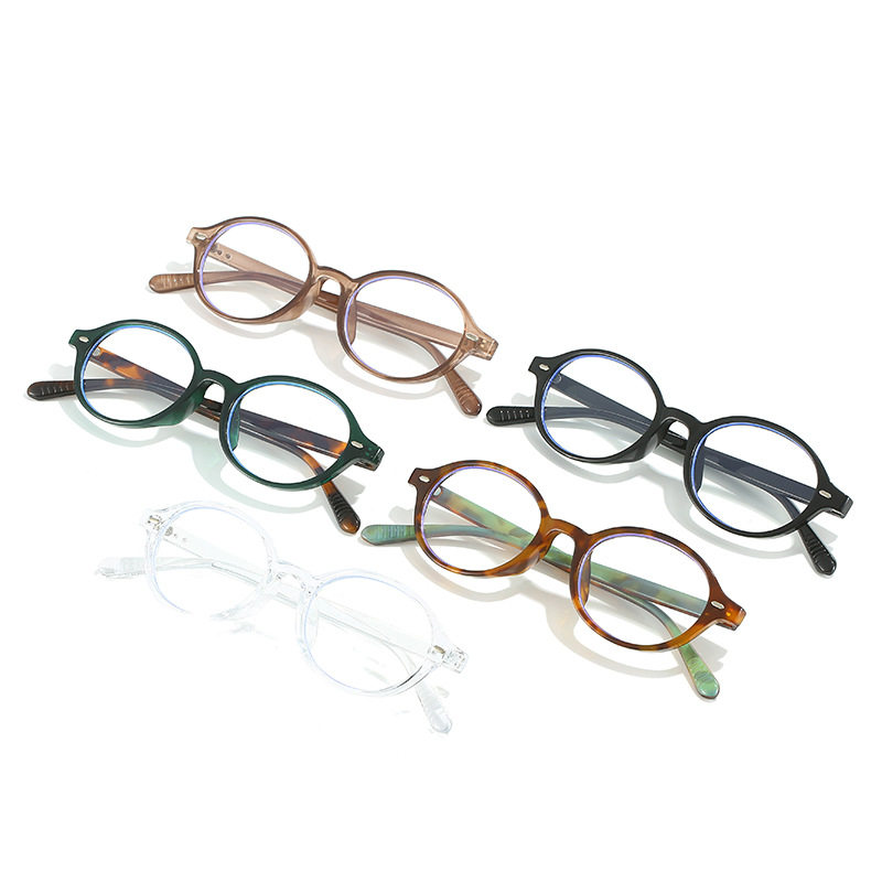 New Oval Eyeglass Frames Korean Trendy Brand Fme Trendy Retro Round Artistic Youth Exquisite Non-Prescription Glasses