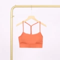 Warm red y-shaped vest