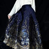 New Chinese-Style Ming Dynasty Hanfu Women's Gold-Woven Floral Horse-Face Skirt, National Style Daily Commuting Petite Half Skirt