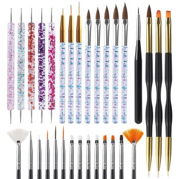 Nail art crystal pen pull line pen small waist suit 15 suit onion powder drill 31 set of suit