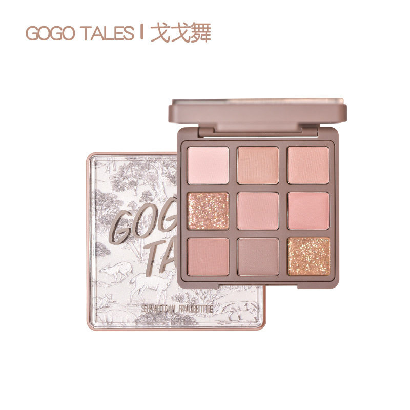Hot Selling Gogotales Gogotales Christmas Chocolate Eye Shadow Palette Matte Earth 612 Nine Color Eye Shadow Comprehensive Palette