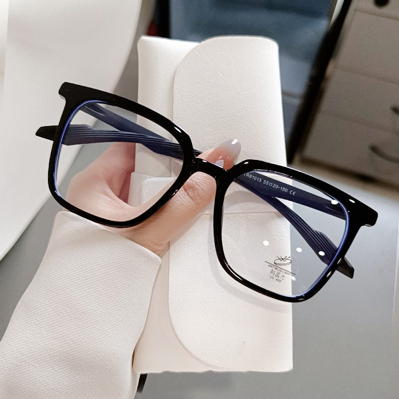 New Korean style large frame yoga plain glasses frame anti-blue light plain glasses men and women with myopia glasses frame 81013