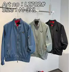 Foreign Trade 2026 Autumn and Winter New Model Triangle Logo Original Label P Brand Men's High-End Jacket