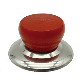 Factory direct solid wood lid handle top bead stainless steel lid cap kitchen supplies Universal lid button