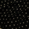 Foreign order for high quality black wave dot small floral printed cotton 32 double-sided twill washed woven fabric