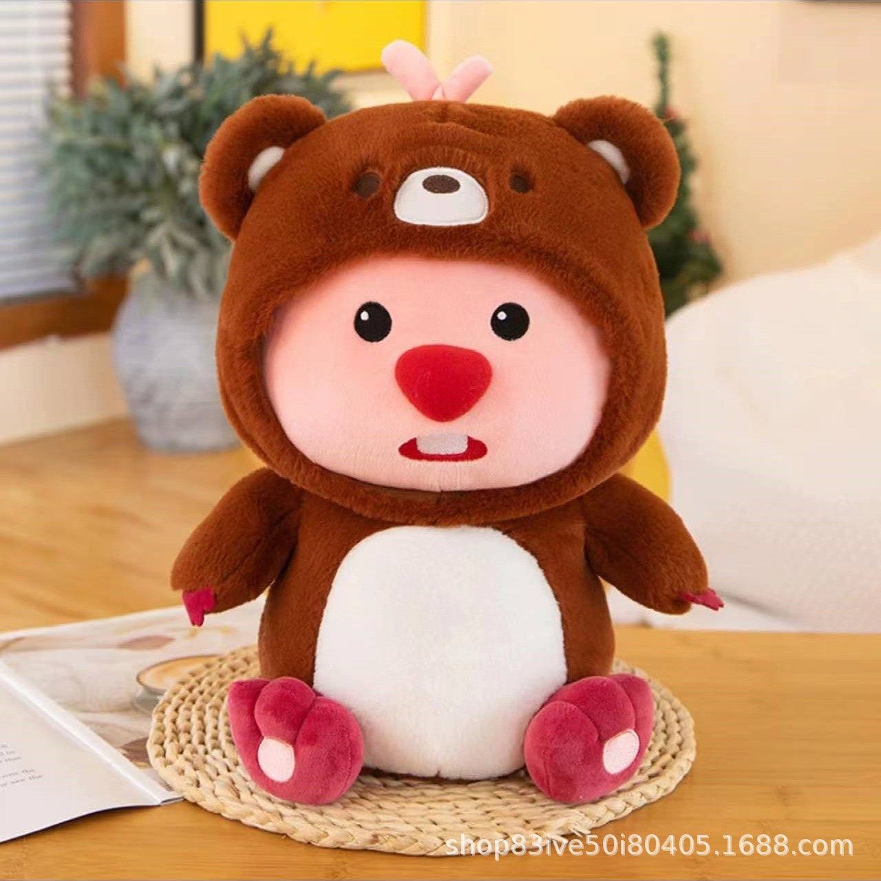 婚礼手抛娃娃8寸毛绒玩具公仔抓机娃娃定制logo