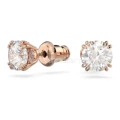 Octopus claw single diamond rose gold stud earrings