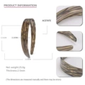 Gold brown 2.2cm wide