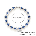 KSB00039 white gold Blue Diamond