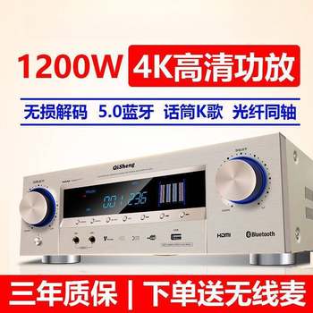 Power Amplifier 5.1 Home High Power Professional Bluetooth HIFI Fever Bass Home Theater Amplifier