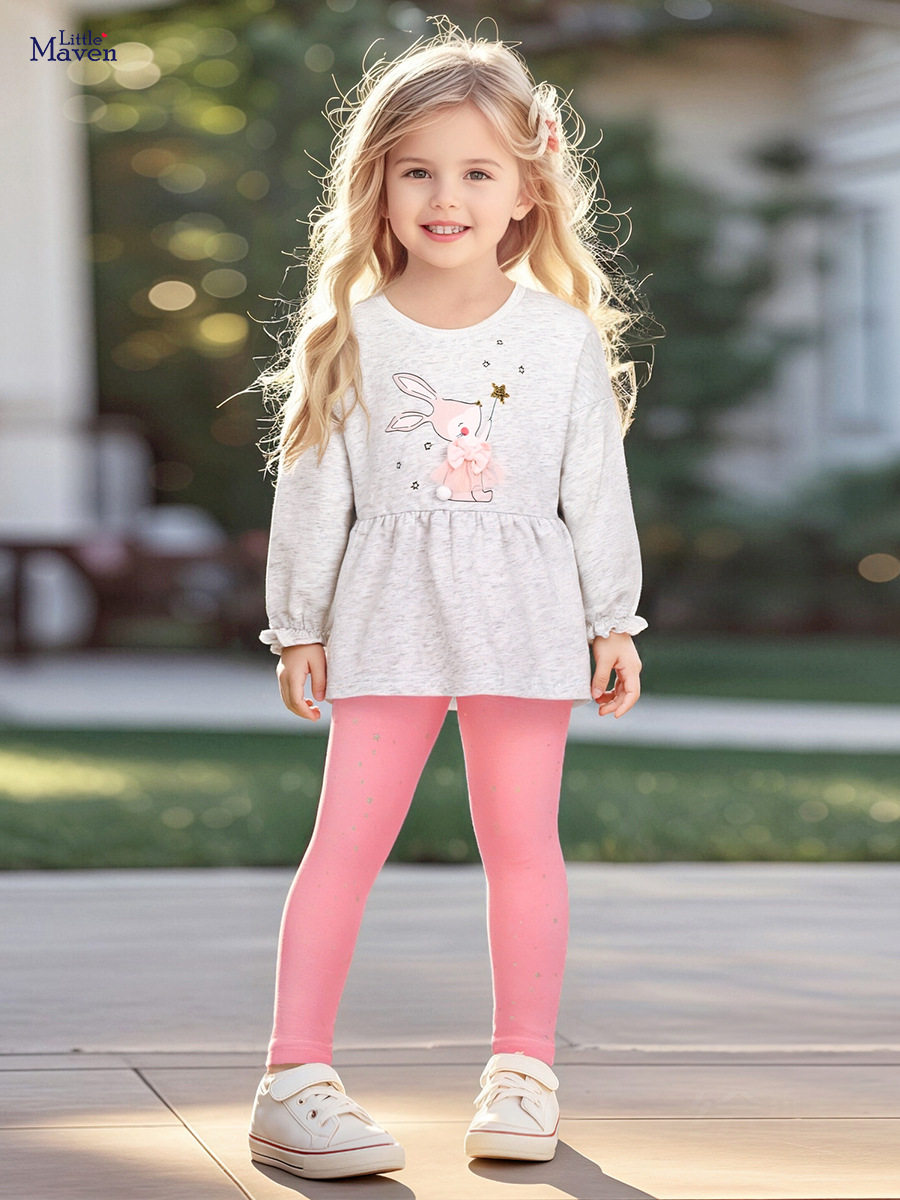 Ensemble fille, tenue enfant mignonne automne, vente en gros vêtements enfants style