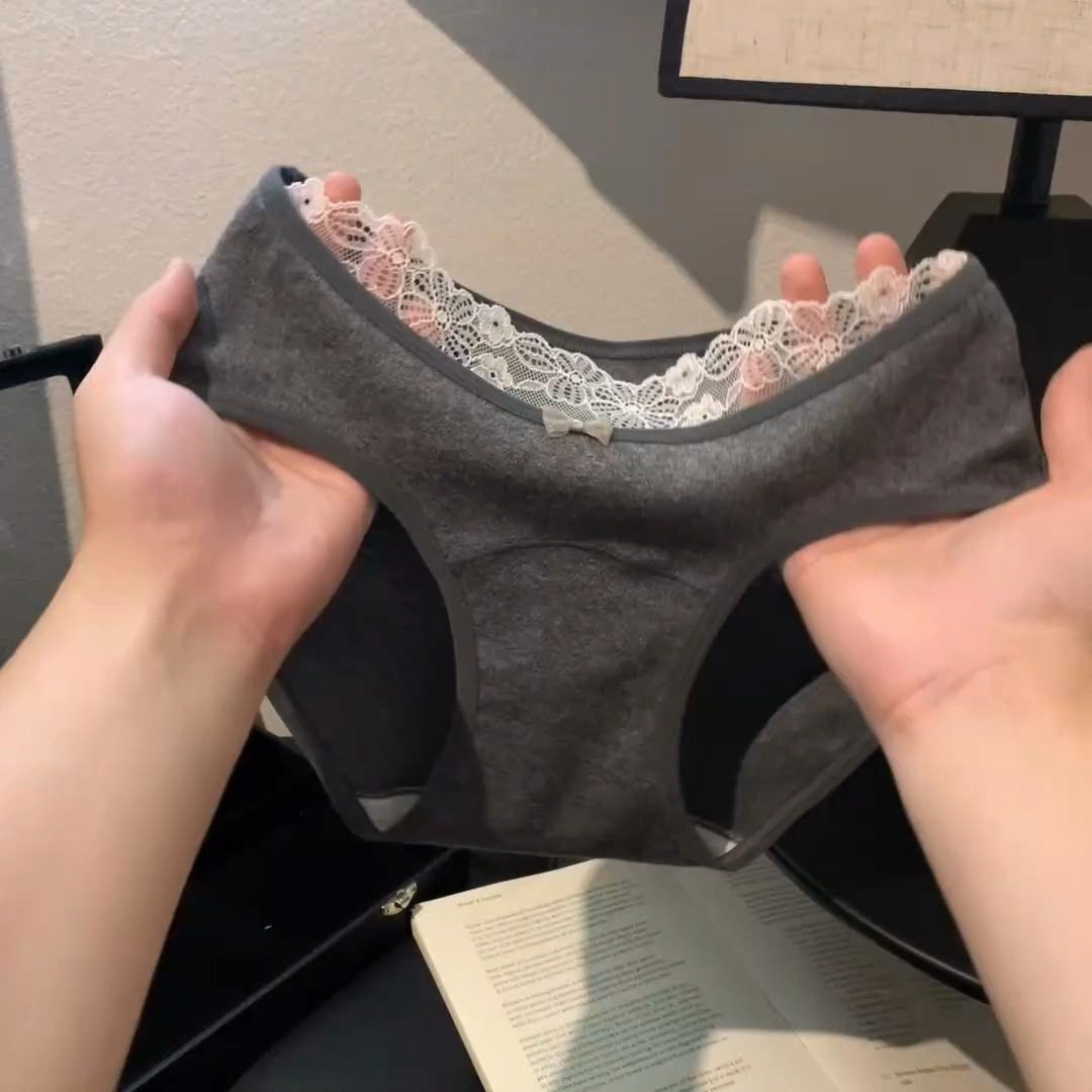 10A Japanese Style Autumn and Winter Panties for Women, Sexy Plus Size, Large Size, Lace Crotch Panties for Women