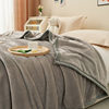 South Korea double-sided velvet bed sheet solid color thickened milk velvet blanket flannel coral velvet warm velvet quilt sheet anti-static