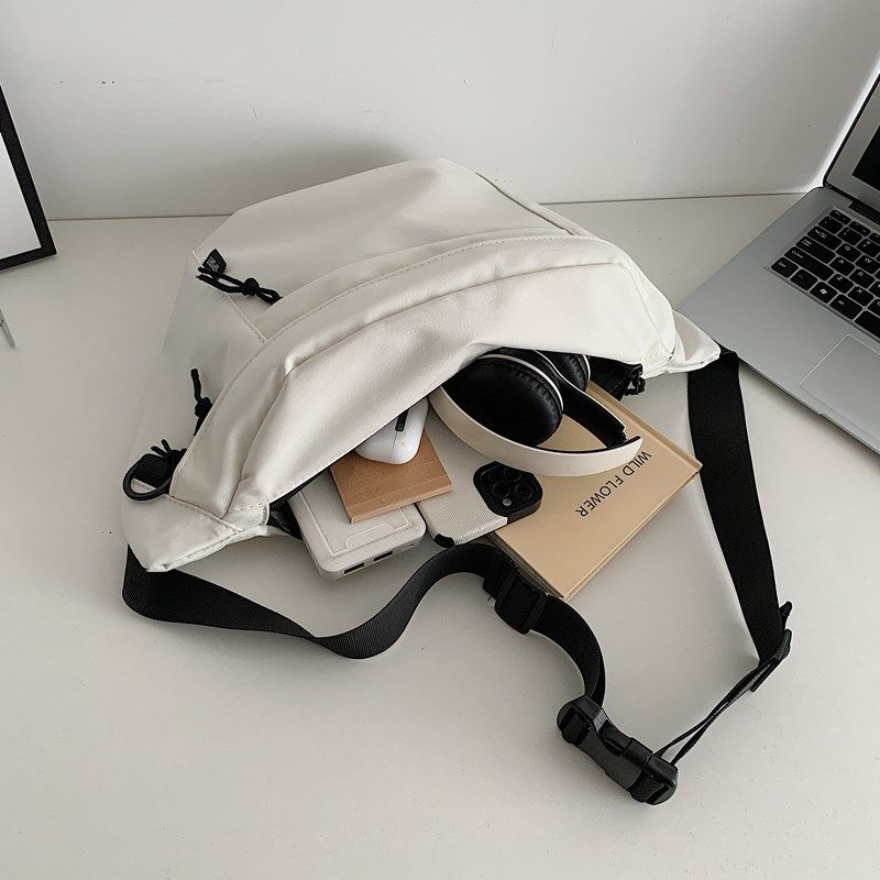 Cross-Border Large-Capacity Crossbody Bag, Trendy Brand Lightweight Chest Bag, Men's Outdoor Sports Shoulder Bag, High-End Lightweight Waist Bag