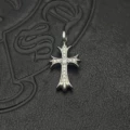Cx087 platinum large cross white diamond (approx. 33*16.5mm)