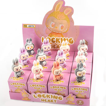 Popular Heart-Shaped Bubu Bubble Mat Blind Box Doll Ornament Children's Toy Blind Box Blind Bag Factory Direct Sale