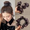 High ponytail hairpin women's bow large grip clip sweet balls head plate hair shark clip artifact hairpin accessories
