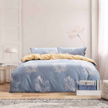 Mercury home textile four-piece set pure cotton 100 cotton bedding small fresh Four Seasons set Academy Lotus Pond