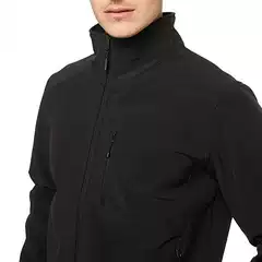 Nordic Style Stand-Collar Softshell Jacket, Waterproof and Warm Fleece-Lined Jacket, Outdoor Mountaineering Coat, Foreign Trade Plain Shell Jacket