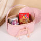 New Chinese Brocade Wedding Candy Box Cheongsam Style Oval Hand Hand-held Gift Box Wedding Candy Gift Box